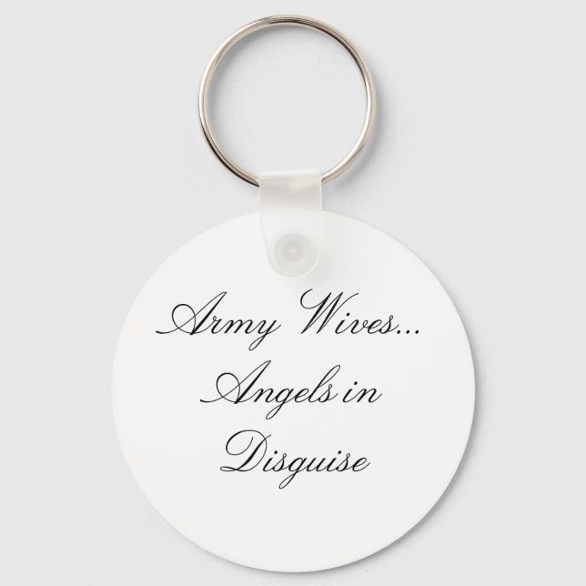 Porte-clés Des femmes de l'armée...Des anges déguisés (Recto)