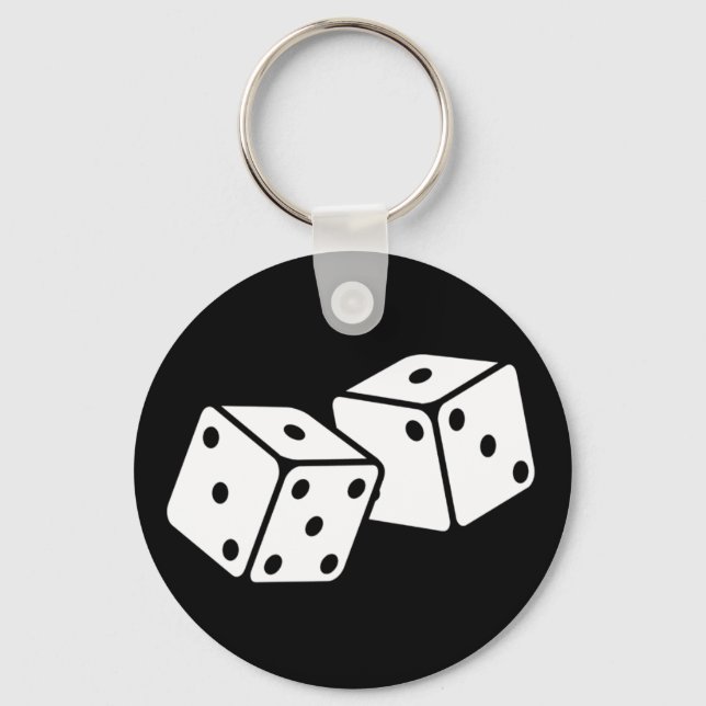 Porte-clés Dés rétro (Recto)