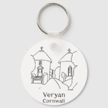 Porte-clés des Roundhouses de Veryan
