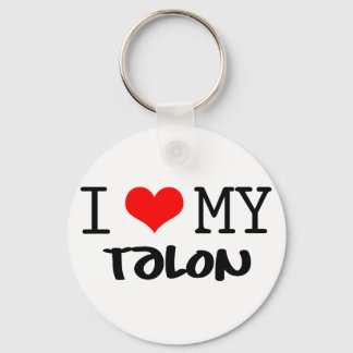Porte-clés Design classique "I Love My Talon"