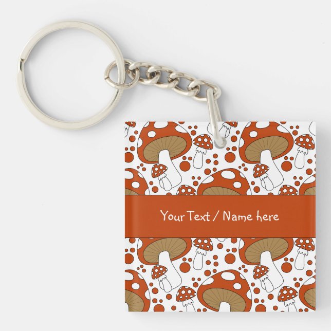 Porte-clés Design de champignons moderne (Devant)