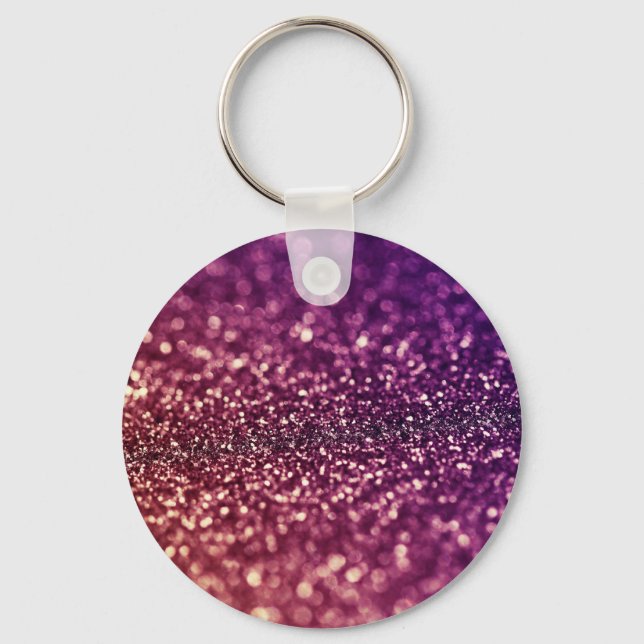Porte-clés Design de Parties scintillant Red Pink and Purple  (Recto)