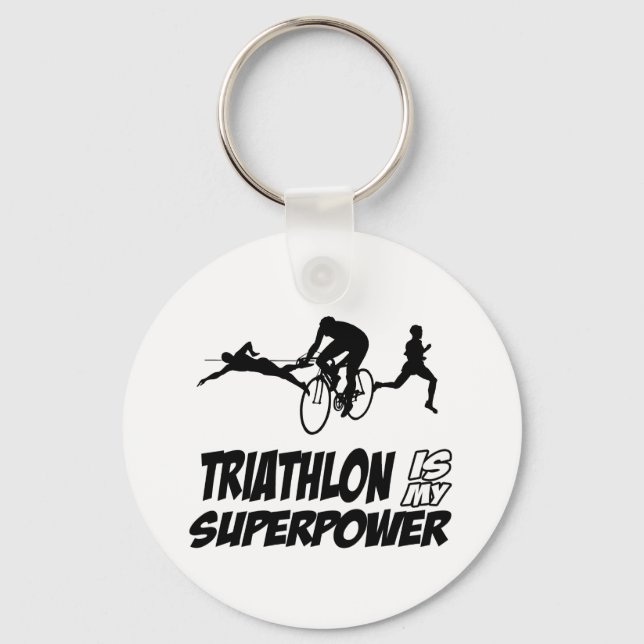 Porte-clés Design de triathlon (Recto)