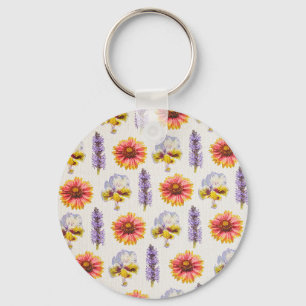 Porte-clés Design floral