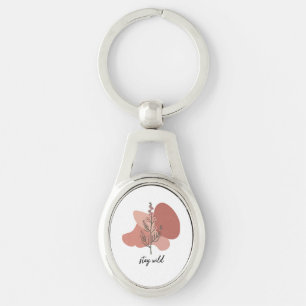 Porte-clés Design floral sauvage