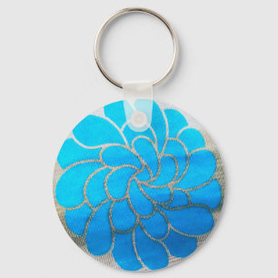 Porte-clés Design Lune Bleue