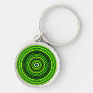 Porte-clés Design Mandala vert géométrique-64555