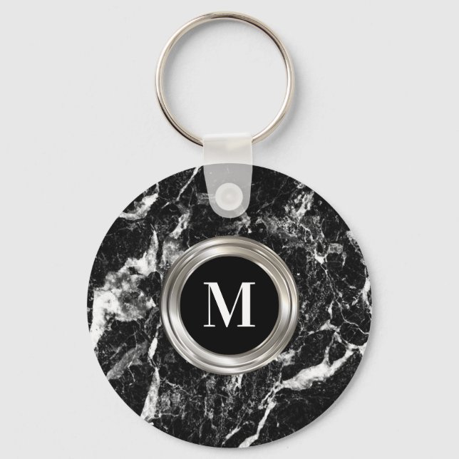 Porte-clés Design Masculin Monogramme Homme (Recto)