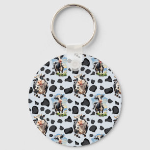 Porte-clés Design Motif animal de vache
