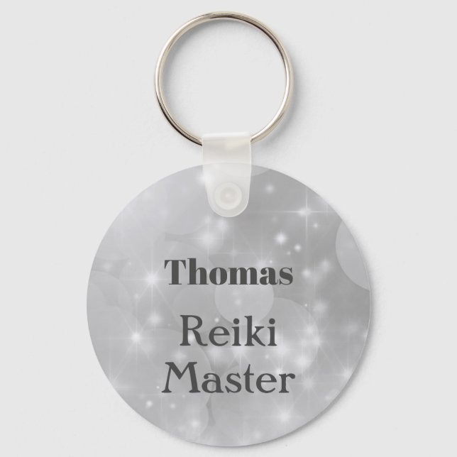 Porte-clés Design Reiki Master personnalisé (Recto)