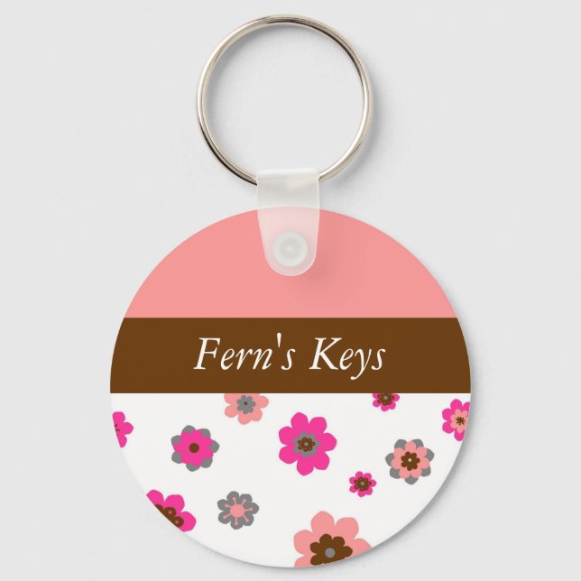 Porte-clés Designer Floral Porte - clé (Recto)