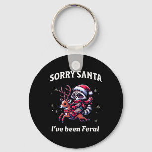 Porte-clés Désolé Père Noël J'ai été Feral Christmas Holiday 