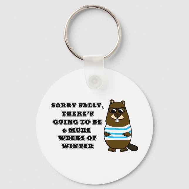 Porte-clés Désolé Sally, 6 semaines supplémentaires d'hiver (Recto)