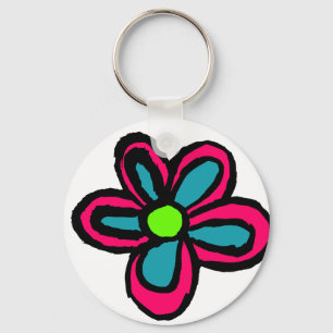 Porte-clés Dessin animé de fleur