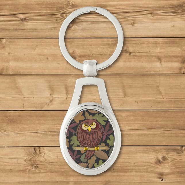 Porte-clés Dessin animé de hibou (Créateur téléchargé)