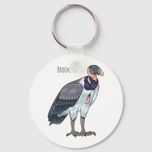 Porte-clés dessin animé d'oiseau vautour du roi