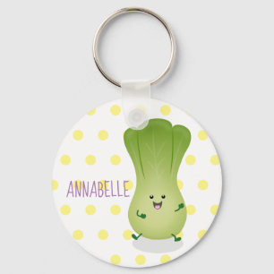 Porte-clés dessin animé mignon de bok choy