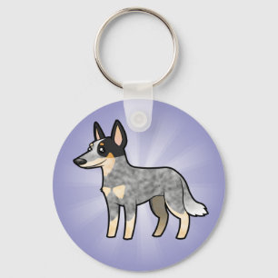 Porte-clés Dessin Australian Cattle Dog / Kelpie