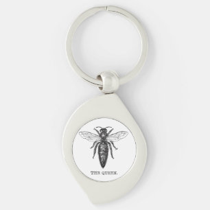 Porte-clés Dessin classique de l'illustration de Queen Bee