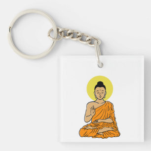 Porte-clés Dessin de Bouddha Buddhism.net Porte - clé acryliq