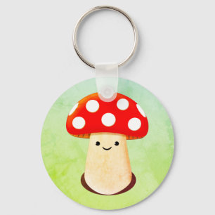 Porte-clés Dessin de champignons mignons
