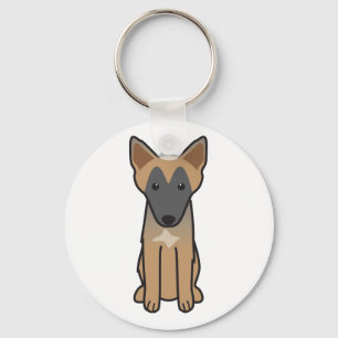 Porte-clés Dessin de Chien Malinois