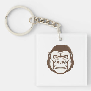 Porte-clés Dessin de dessin de Gorilla