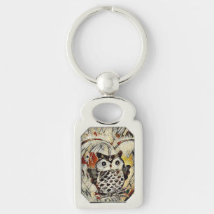 Porte-clés Dessin de hibou