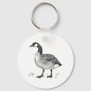 Porte-clés Dessin de la nature de l'oie canadienne