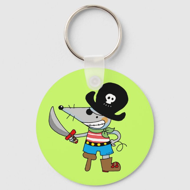 Porte-clés dessin de pirate (Recto)