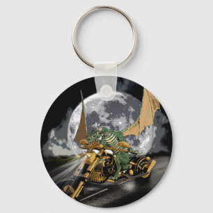 Porte-clés Dessin Dragon et Imaginaire Lune