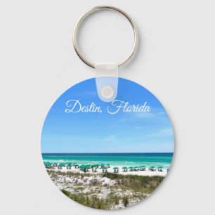 Porte-clés Destin Florida Coast Beach Umbrellas Photographie