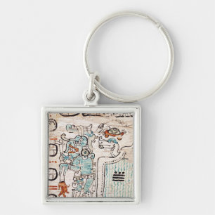 Porte-clés Détail d'un codex maya