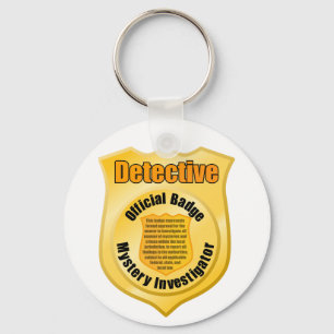Porte-clés Detective Badge Keychain