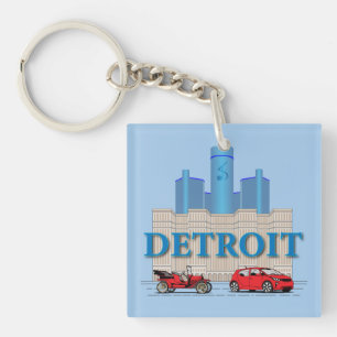 Porte-clés Detroit Michigan États-Unis