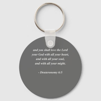 Porte-clés DEUTERONOMIE 6-5 Verse biblique
