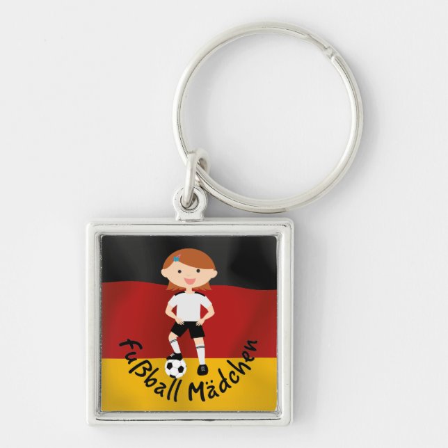 Porte-clés Deutschland Allemagne Fußball Mädchen 3 v2 (Devant)