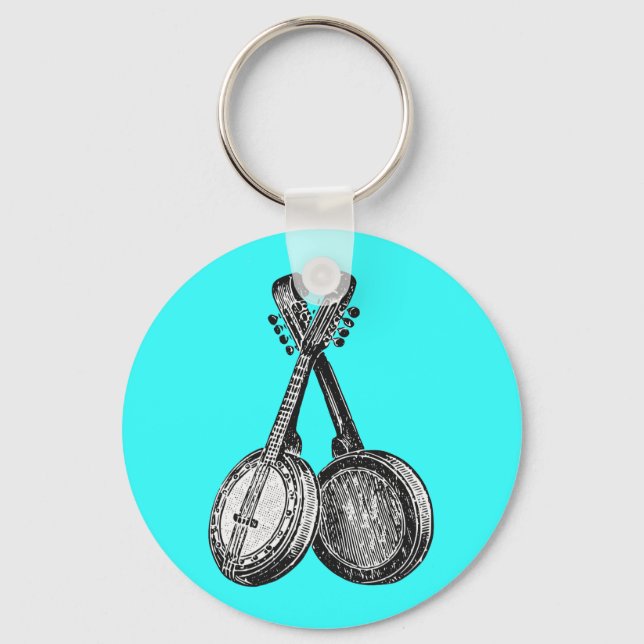 Porte-clés Deux banjos (Recto)