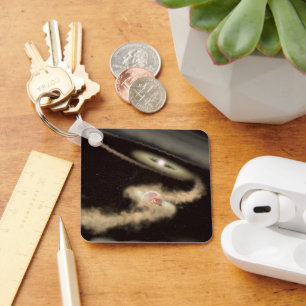 Porte-clés Deux Exoplanètes Géantes De Gaz Orbitant Une Jeune