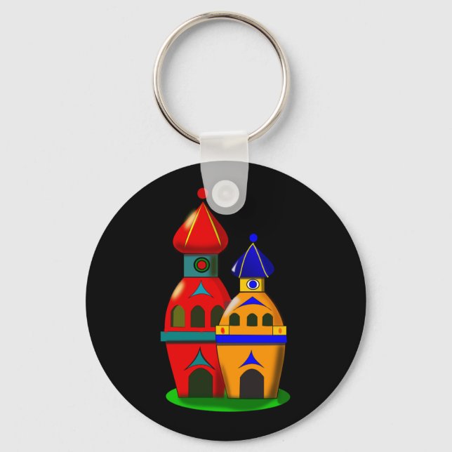 Porte-clés Deux mignonnes tours porte - clé (Recto)