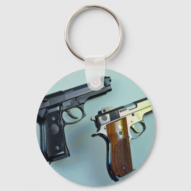 Porte-clés Deux mitrailleuses automatiques de calibre .45 pou (Recto)
