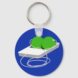 Porte-clés Deux petits pois dans un pois