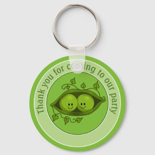 Porte-clés Deux petits pois dans une cosse, Merci