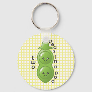 Porte-clés Deux pois dans un pois - Pois