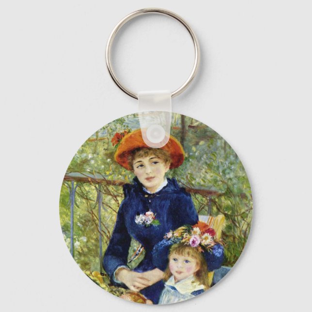 Porte-clés Deux Soeurs (En Terrasse) De Pierre Renoir (Recto)