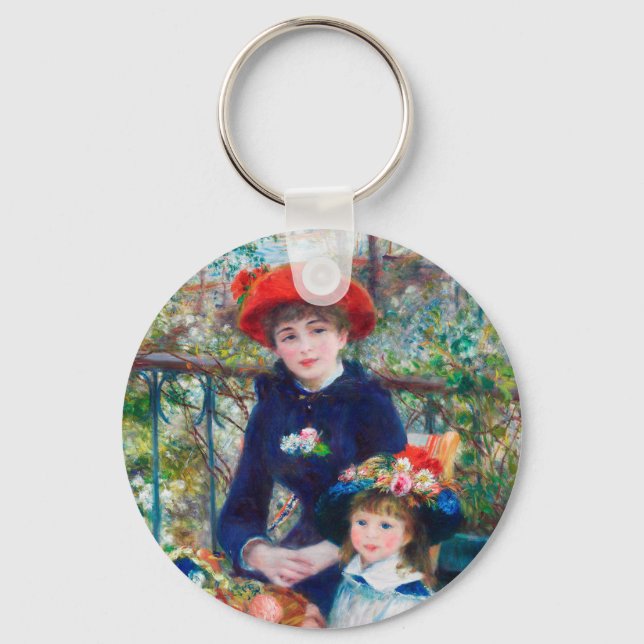 Porte-clés Deux Soeurs (En Terrasse) Pierre Auguste Renoir (Recto)