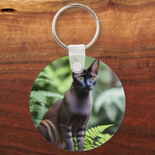 Porte-clés Dexter Le Chat Siamois Noir, Clavier