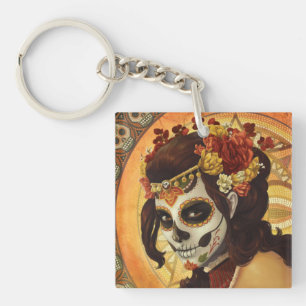 Porte-clés Dia De Los Muertos Throw Pillow