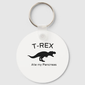 Porte-clés Diabète amusant T-rex Ate mes Pancréas