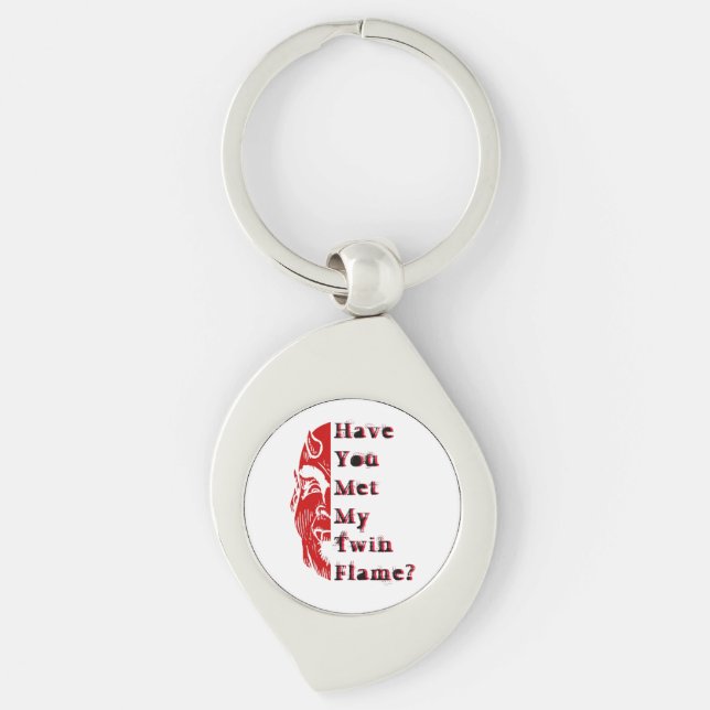 Porte-clés Diable diabolique de flamme de Twinflame de (Devant)